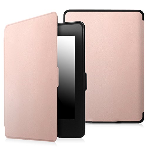 0716715288151 - FINTIE SMARTSHELL CASE FOR KINDLE PAPERWHITE - THE THINNEST AND LIGHTEST LEATHER COVER FOR ALL-NEW AMAZON KINDLE PAPERWHITE (FITS ALL VERSIONS: 2012, 2013, 2014 AND 2015 NEW 300 PPI), ROSE GOLD