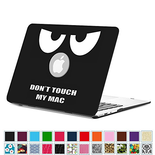0716715296149 - FINTIE MACBOOK AIR 13 INCH CASE - PREMIUM VEGAN LEATHER COATED HARD SHELL PROTECTIVE CASE COVER FOR APPLE MACBOOK AIR 13.3 (A1466 / A1369), DON'T TOUCH