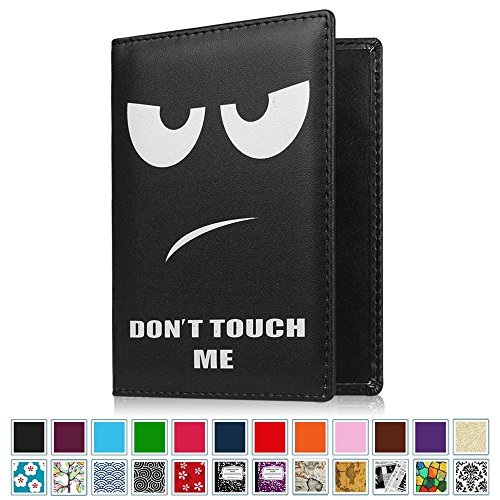 0716715331727 - FINTIE PASSPORT HOLDER TRAVEL WALLET - PREMIUM VEGAN LEATHER RFID BLOCKING CASE COVER - SECURELY HOLDS PASSPORT, BUSINESS CARDS, CREDIT CARDS, BOARDING PASSES, DON'T TOUCH