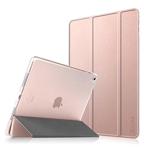 0716715345342 - IPAD PRO 9.7 CASE - FINTIE ULTRA SLIM LIGHTWEIGHT SMART SHELL STANDING CASE WITH TRANSLUCENT FROSTED BACK COVER SUPPORTS AUTO WAKE / SLEEP FOR APPLE IPAD PRO 9.7 INCH 2016 RELEASE TABLET, ROSE GOLD
