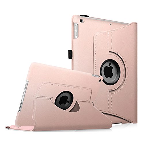 0716715370641 - FINTIE APPLE IPAD AIR CASE - 360 DEGREE ROTATING STAND CASE COVER WITH AUTO SLEEP / WAKE FEATURE FOR IPAD AIR (IPAD 5TH GENERATION) 2013 MODEL, ROSE GOLD