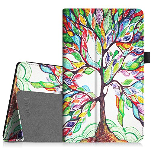 0716715380220 - FINTIE FOLIO CASE FOR ALL-NEW AMAZON FIRE HD 8 (6TH GENERATION, 2016 RELEASE), SLIM FIT PREMIUM VEGAN LEATHER STANDING COVER WITH AUTO WAKE / SLEEP FOR FIRE HD 8 TABLET (2016 6TH GEN ONLY), LOVE TREE