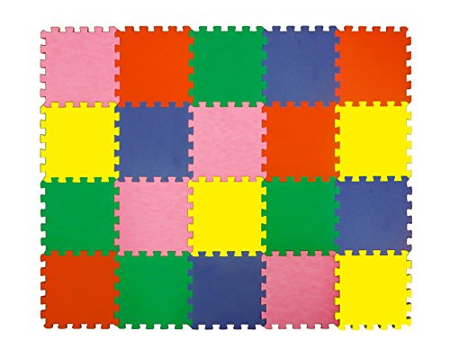 0717010287887 - ANGELS LARGE FOAM PUZZLE MATS COLORFULL TILES SOFT MAT MULTI USE, CREATE & BUILD A SAFE PLAYING AREA CARPET THIS NON-TOXIC INTERLOCKING EVA FLOOR FOR CHILDREN TODDLER INFANT PLAY ZONE & BABY ROOM