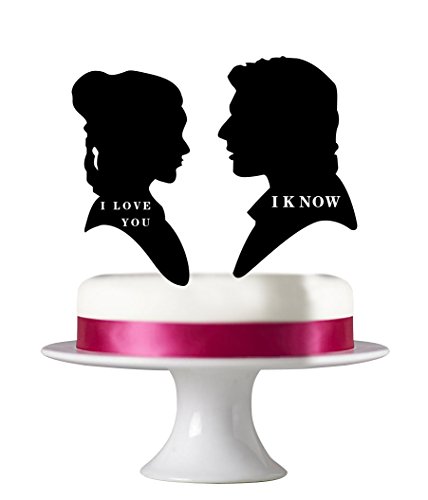 0717080452901 - I LOVE YOU I KNOW,ACRYLIC CAKE TOPPERS, FIANCEES WEDDING GIFTS