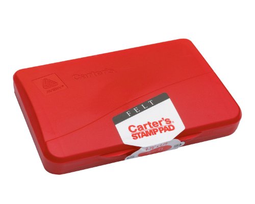 0071709210717 - AVERY CARTER'S FELT STAMP PAD, RED, 2.75 INCH X 4.25 INCH