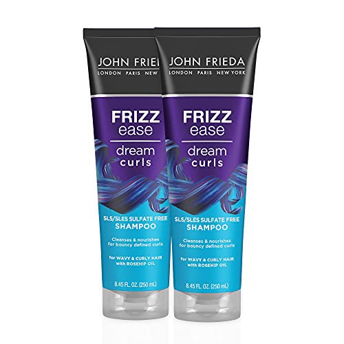 0717226278709 - JOHN FRIEDA FRIZZ EASE DREAM CURLS SHAMPOO, SLS/SLES SULFATE FREE SHAMPOO FOR CURLY HAIR, HELPS CONTROL FRIZZ, WITH CURL ENHANCING TECHNOLOGY, 8.45 FLUID OUNCES (PACK OF 2)