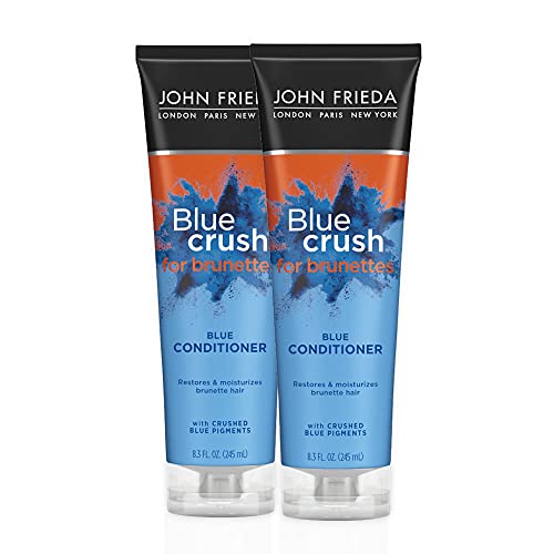 0717226278716 - JOHN FRIEDA BLUE CRUSH FOR BRUNETTES BLUE CONDITIONER, MOISTURIZATION FOR COLOR TREATED AND NATURAL BRUNETTE HAIR, 8.3 FL OUNCES (PACK OF 2)