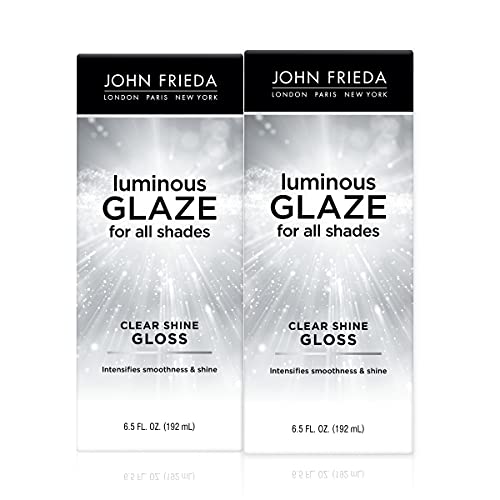 0717226278785 - JOHN FRIEDA LUMINOUS GLAZE CLEAR SHINE GLOSS, ANTI-FADE, COLOR ENRICHING GLOSS, SAFE FOR COLOR TREATED HAIR, 6.5 OUNCES (PACK OF 2)