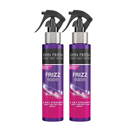 0717226279799 - JOHN FRIEDA FRIZZ EASE 3 DAY STRAIGHT HEAT PROTECTION SPRAY, KERATIN INFUSED STRAIGHTENING SPRAY, ANTI FRIZZ HEAT PROTECTANT FOR CURLY HAIR, 3.5 OUNCE (PACK OF 2)