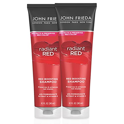 0717226279829 - JOHN FRIEDA RADIANT RED RED BOOSTING SHAMPOO, DAILY SHAMPOO, HELPS ENHANCE RED HAIR SHADES, 8.3 OUNCE (PACK OF 2), WITH POMEGRANATE AND VITAMIN E
