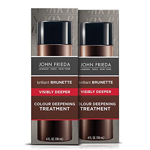 0717226280924 - JOHN FRIEDA BRILLIANT BRUNETTE VISIBLY DEEPER COLOR DEEPENING TREATMENT, FOR COCOA INFUSED, DARKER COLOR, 4 OUNCE, WITH EVENING PRIMROSE OIL (PACK OF 2)