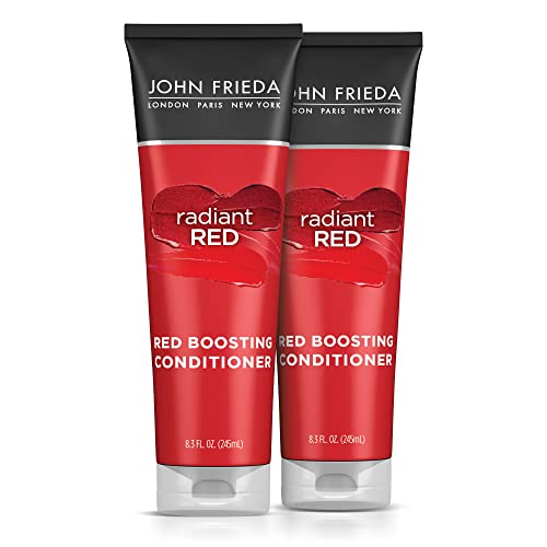 0717226280931 - JOHN FRIEDA RADIANT RED RED HAIR CONDITIONER, DAILY DEEP CONDITIONER, WITH POMEGRANATE AND VITAMIN E, HELPS REPLENISH RED HAIR TONES, 8.3 OUNCE (2 PACK)