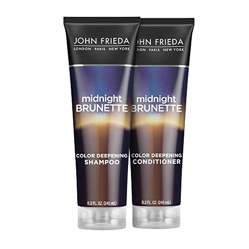0717226281969 - JOHN FRIEDA MIDNIGHT BRUNETTE VISIBLY DEEPER SHAMPOO AND CONDITIONER SET FOR BRUNETTE HAIR, WITH EVENING PRIMROSE OIL AND NATURAL COCOA, NATURAL OR COLOR TREATED HAIR(8.3 FL OZ, PACK OF 2 SET)