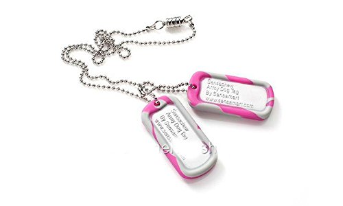 0717353484318 - CHEWY NECKLACE SENSACHEW DOG TAG AUTISM ADHD FIDGET TOY SPECIAL NEEDS ANXIETY (PINK SOFT)