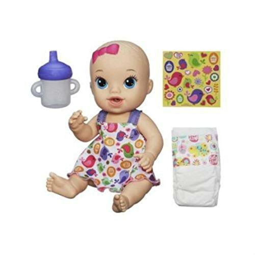 0717356307652 - BABY ALIVE SIPS 'N CUDDLES BLONDE, MODERN OUTFIT