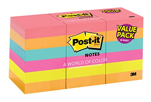 7174117255486 - POST-IT NOTES, 1.5 IN X 2 IN, JAIPUR COLLECTION, 18 PADS/PACK MODEL: 653-18AU OF