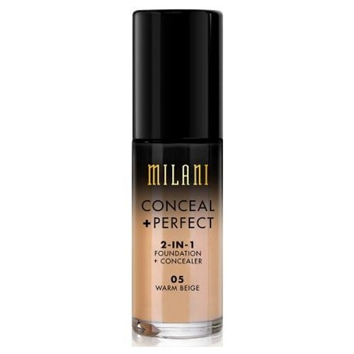 0717489700054 - MILANI CONCEAL + PERFECT 2-IN-1 FOUNDATION + CONCEALER - 05 WARM BEIGE
