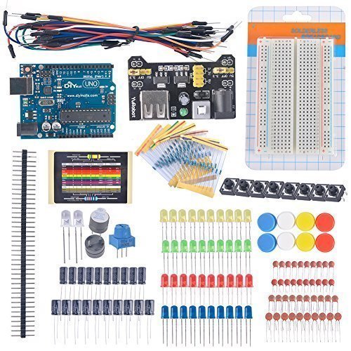 0717520590330 - DIYMALL BEGINNER LEARNING KIT FOR ARUDINO KITS ELECTRONIC FANS BREADBOARD CABLE RESISTOR CAPACITOR LED POTENTIOMETER