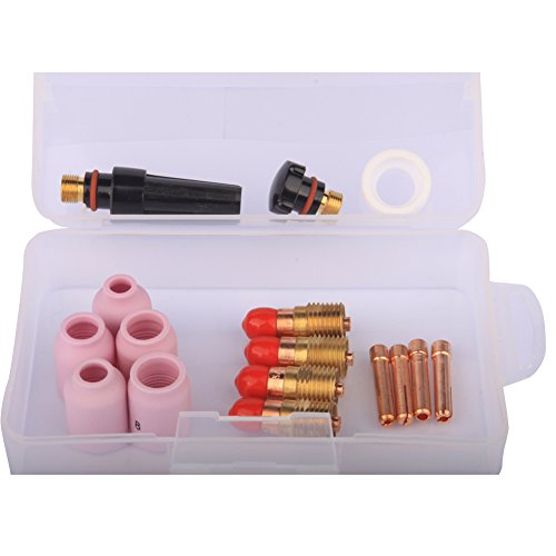 0717520672104 - WELDFLAME STUBBY GAS LENS KIT FOR TIG WELDING 17 18 26 SERIES TORCHES