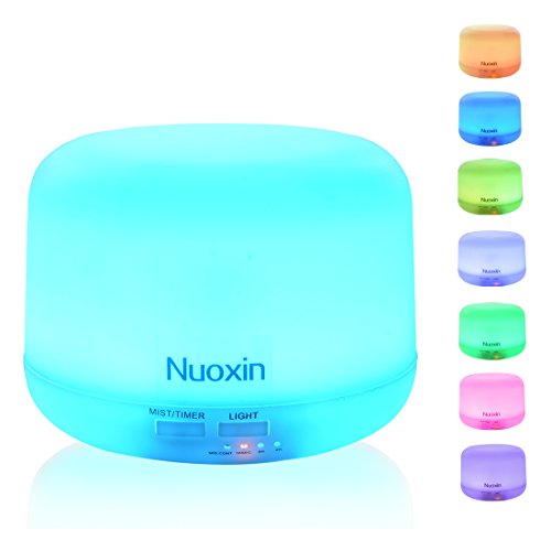 0717630105837 - 300ML AROMA ESSENTIAL OIL DIFFUSER ELECTRIC ULTRASONIC COOL MIST AROMATHERAPY AIR HUMIDIFIER WITH 7 COLOR LED CHANGING NIGHT LIGHTS AUTO OFF FOR HOME FRAGRANCE OFFICE BEDROOM KIDS BABY ROOM SPA