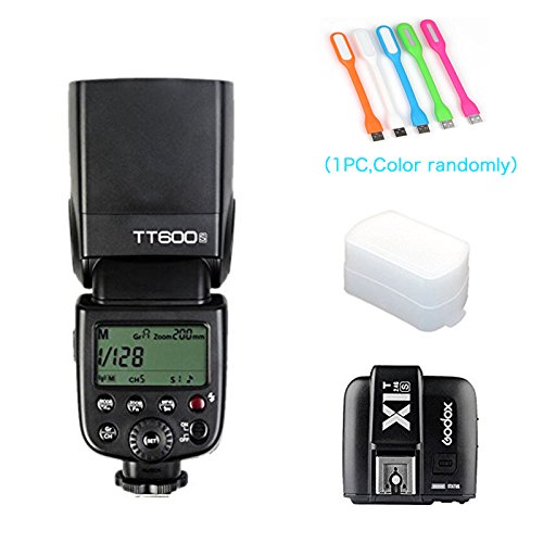 0717630515100 - GODOX TT600S HSS BUILT-IN 2.4G WIRELESS X SYSTEM FLASH SPEEDLITE FOR SONY MULTI INTERFACE MI SHOE CAMERAS+GODOX X1T-S REMOTE TRIGGER TRANSMITTER+ DIFFUSER +HUIHUANG USB LED FREE GIFT