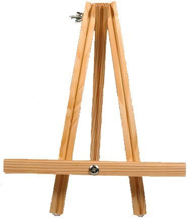 0717656178204 - 11.75 TALL MINI WOOD TABLE EASEL IS GREAT FOR ART, DISPLAY, PAINTING, HOLDING SIGNS AND MORE!