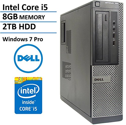 0717753022738 - DELL OPTIPLEX 390 DESKTOP BUSINESS COMPUTER PC SFF SMALL FORM FACTOR (INTEL QUAD CORE I5-2400 CPU 3.1GHZ, 8GB DDR3 RAM, 2TB HDD, DVD, WINDOWS 7 PROFESSIONAL) (CERTIFIED REFURBISHED)