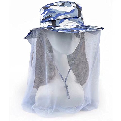 VRCOCO SUMMER ANTI-MOSQUITO MASK HAT WITH HEAD NET MESH FACE