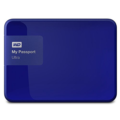 0718037827841 - WD 1TB BLUE MY PASSPORT ULTRA PORTABLE EXTERNAL HARD DRIVE - USB 3.0 - WDBGPU0010BBL-NESN