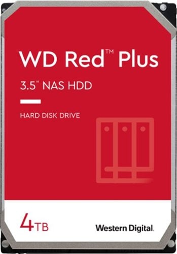 0718037884295 - WD - RED PLUS 4TB INTERNAL SATA NAS HARD DRIVE FOR DESKTOPS