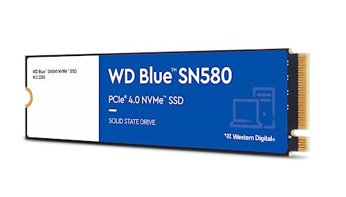0718037887340 - WESTERN DIGITAL 1TB WD BLUE SN580 NVME INTERNAL SOLID STATE DRIVE SSD - GEN4 X4 PCIE 16GB/S, M.2 2280, UP TO 4,150 MB/S - WDS100T3B0E