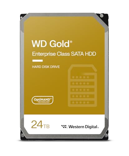0718037903040 - WESTERN DIGITAL 24TB WD GOLD ENTERPRISE CLASS SATA INTERNAL HARD DRIVE HDD - 7200 RPM, SATA 6 GB/S, 512 MB CACHE, 3.5 - WD241KRYZ