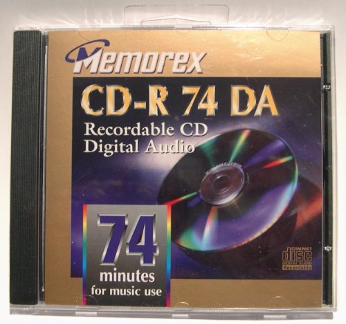 0071809530104 - MEMOREX MUSIC CD-R 74 DA STANDARD JEWEL BOX SINGLE