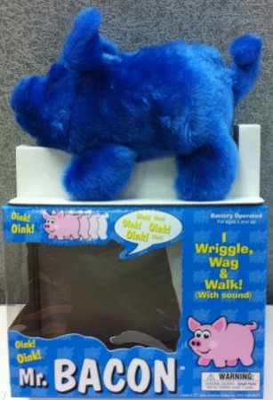 0718103080316 - WESTMINSTER TOYS MR BACON WALKING PIG W/ SOUND - BLUE