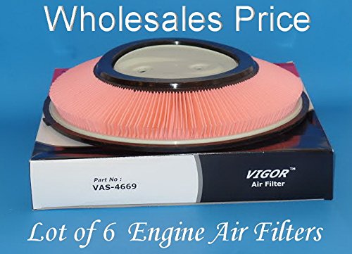 0718117404511 - LOT 6 ENGINE AIR FILTER A54669 FITS: D21 PICKUP 1990 TO 1994 , ESTACAS 1993 TO 2001 , FRONTIER 1998 TO 2004 ,PICKUP 1995 TO 1997 ,PICKUP CAMIONES 1998 TO 2008 , XTERRA 2000 TO 2004 4CYL 2.4L