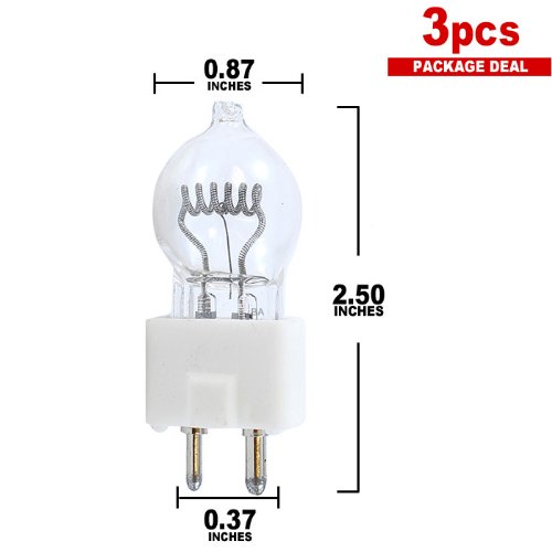 0718122183623 - WIKO DYS / DYV / BHC PROJECTOR & STUDIO LAMP 600W 120V BULB 3-PACK