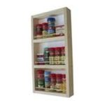 0718122225163 - WG WOOD PRODUCTS SOLID WOOD SURFACE MOUNTED KITCHEN SPICE RACK