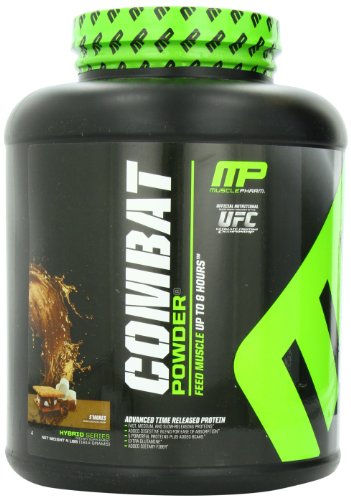 0718122656783 - MUSCLE PHARM COMBAT POWDER ADVANCED TIME RELEASE PROTEIN, S'MORES, 4 POUND