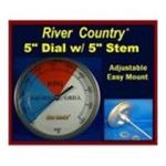 0718122825851 - 5 RIVER COUNTRY (RC-T5L) ADJUSTABLE BBQ GRILL THERMOMETER 50 TO 550 F W/ 5 STEM