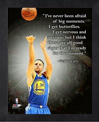 0718196625982 - STEPHEN CURRY GOLDEN STATE WARRIORS NBA PROQUOTES® PHOTO (SIZE: 9 X 11) FRAMED