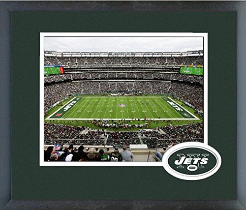 0718196642705 - NEW YORK JETS METLIFE FIELD NFL STADIUM PHOTO (SIZE: 13 X 16) FRAMED