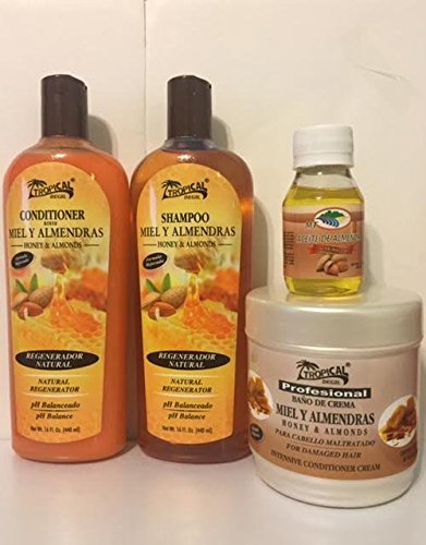 0718207106264 - TROPICAL HONEY AND ALMOND COMBO SET + FREE HAIR OIL