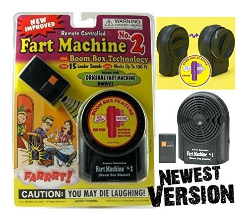 0718496495179 - FART MACHINE NO. 2 - WIRELESS REMOTE CONTROLLED ~ NEWEST IMPROVED MODEL GAG TOYS