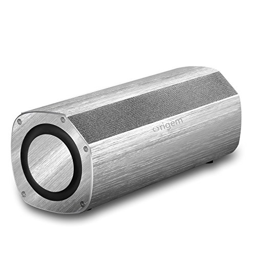 0718520325724 - BLUETOOTH SPEAKERS, ORIGEM PORTABLE BLUETOOTH WIRELESS STEREO SURROUND SOUND BOOMBOX ULTRA BASS SUBWOOFER SPEAKER, ALUMINUM HOUSING, NFC AND EQ MUSIC EFFECT FUNCTION