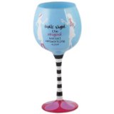 0718540096604 - SOCIAL HAND PAINTED WINE GLASS