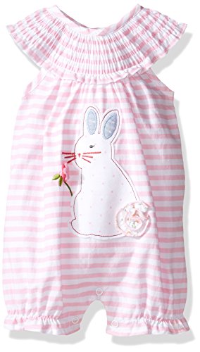 0718540373309 - MUD PIE BABY BUBBLE ROMPER, EASTER BUNNY, 9-12 MONTHS