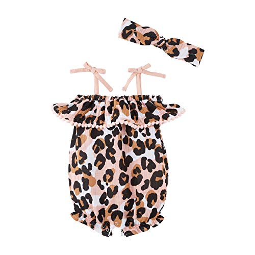 0718540691595 - MUD PIE BABY GIRLS BUBBLE AND HEADBAND, LEOPARD, 12-18 MONTHS