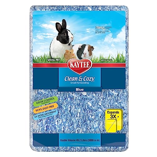 0071859006932 - KAYTEE CLEAN & COZY BLUE BEDDING FOR GUINEA PIGS, RABBITS, HAMSTERS, GERBILS AND CHINCHILLAS, 49.2 LITER