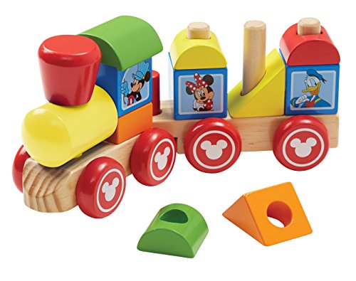 0718645504219 - DISNEY BABY MICKEY MOUSE AND FRIENDS WOODEN STACKING TRAIN