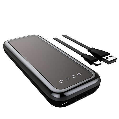 0718760987560 - ZHICITY POWER BANK 5,500MAH PORTABLE PHONE CHARGER EXTERNAL BATTERY PACK PORTABLE CHARGER TRAVEL BATTERY BACKUP BATTERY MAKEUP MIRROR